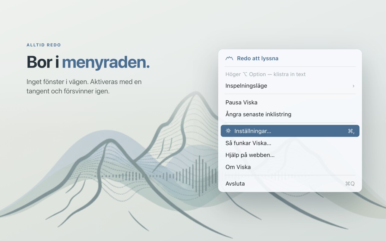 Lives in the menu bar