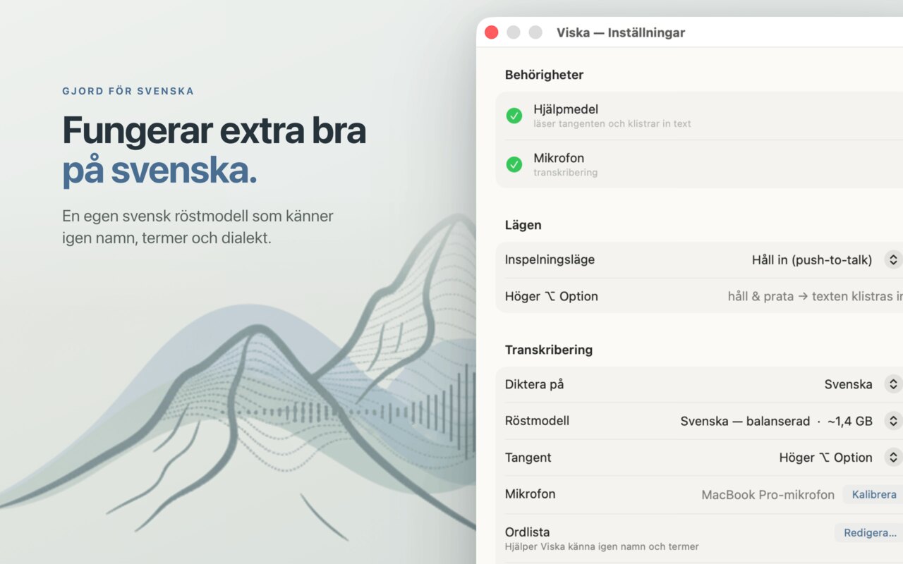 Works especially well in Swedish